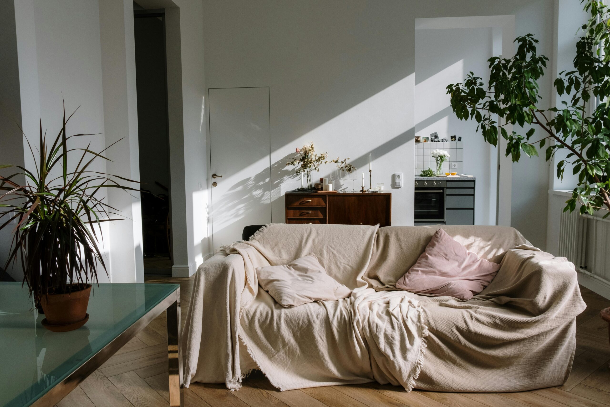pexels-cottonbro-studio-5853834 sheet over couch in home blog legacy living hosting overnight guests