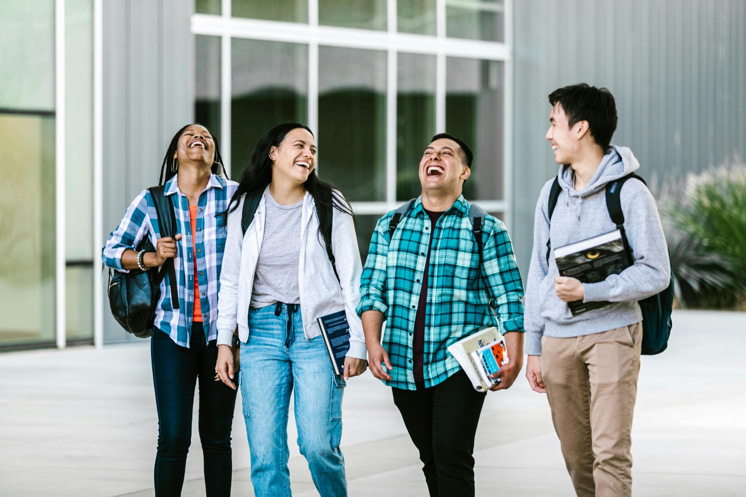 pexels-rdne-7683897 group of college students walking to class legacy living blog gifts for college students