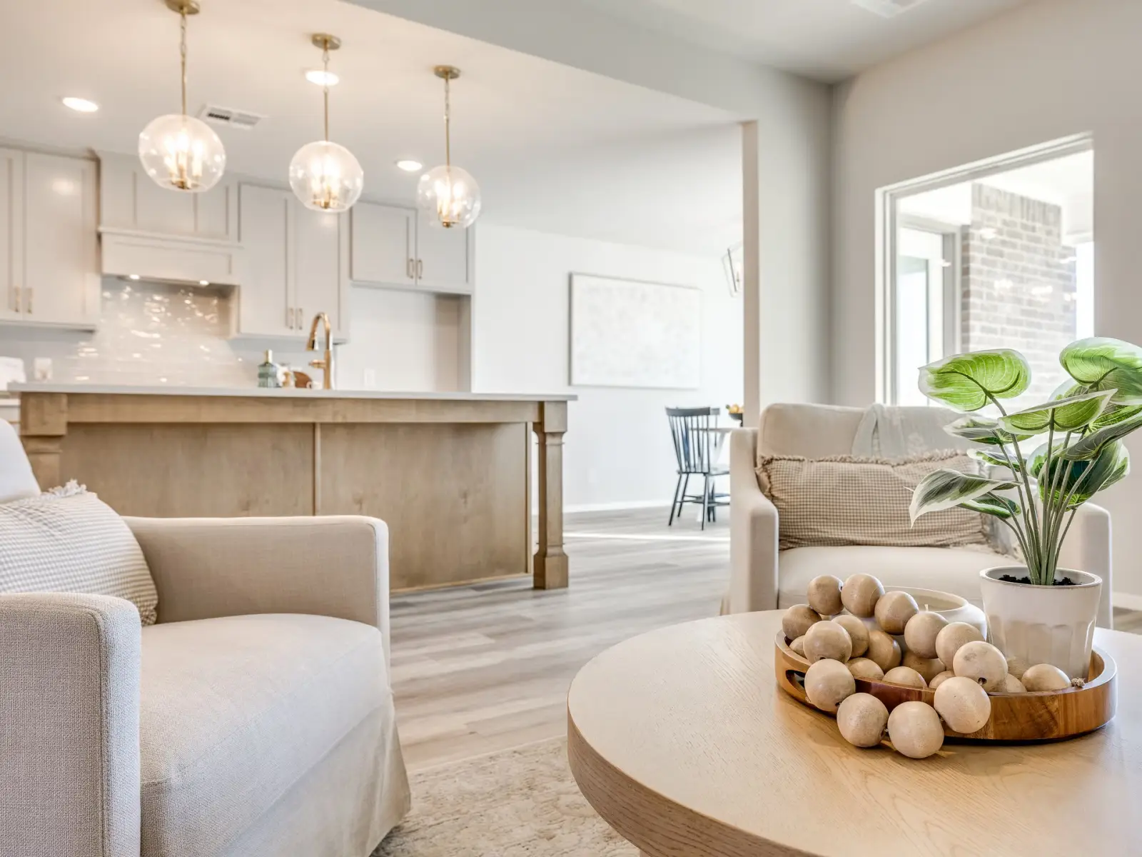 Legacy Living Tulsa property featuring open floor plan with seating and kitchen area