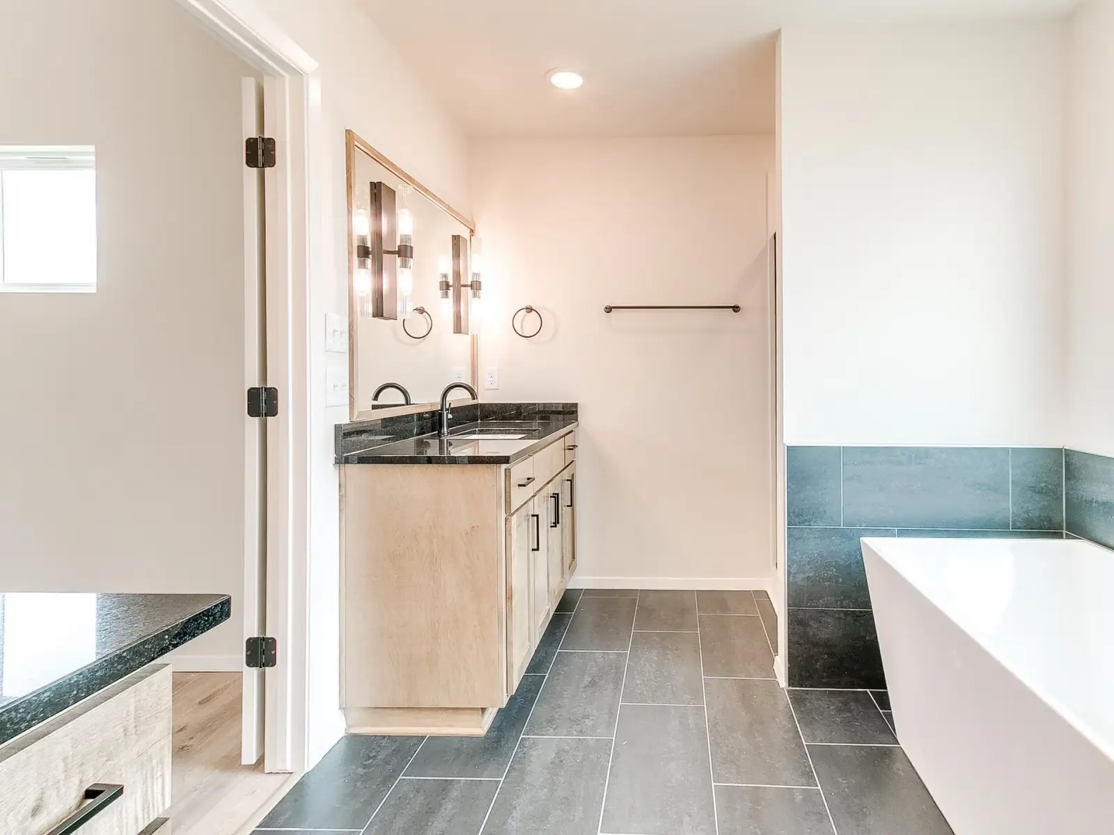 Legacy Living Tulsa home bathroom showcasing contemporary style and fixtures