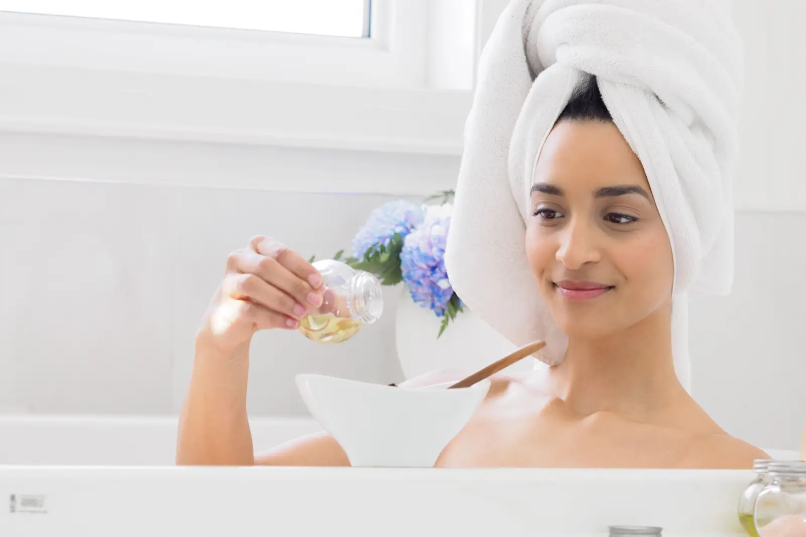 pexels-iwashere-37535815 Woman enjoying a relaxing spa-like bath at home